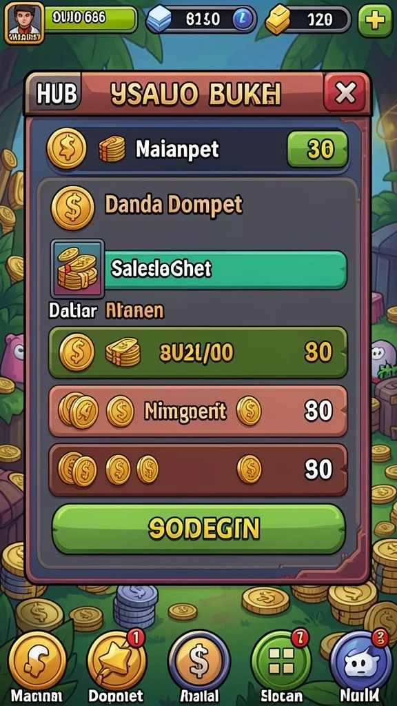 Berbagai tema slot yang siap dimainkan.