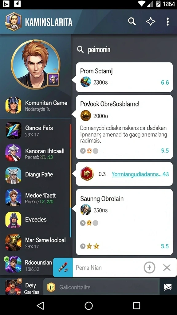 Komunitas aktif yang saling mendukung.