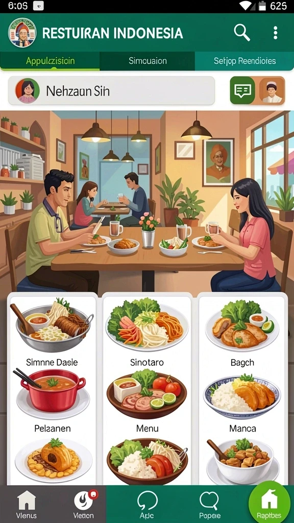 Tangkapan layar menunjukkan sistem pengembangan karakter yang menarik.