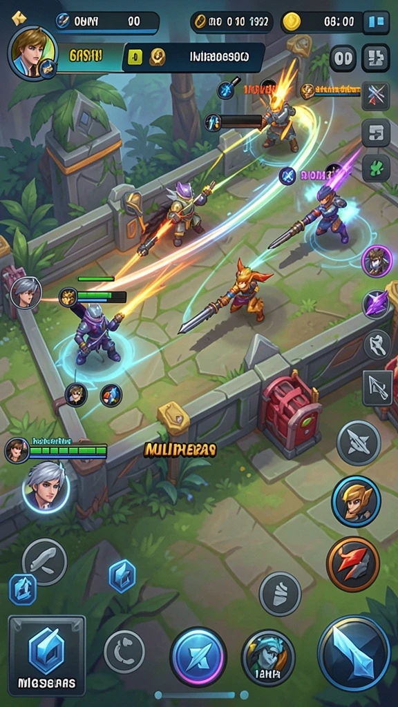 Tangkapan layar menunjukkan mode multiplayer yang seru.