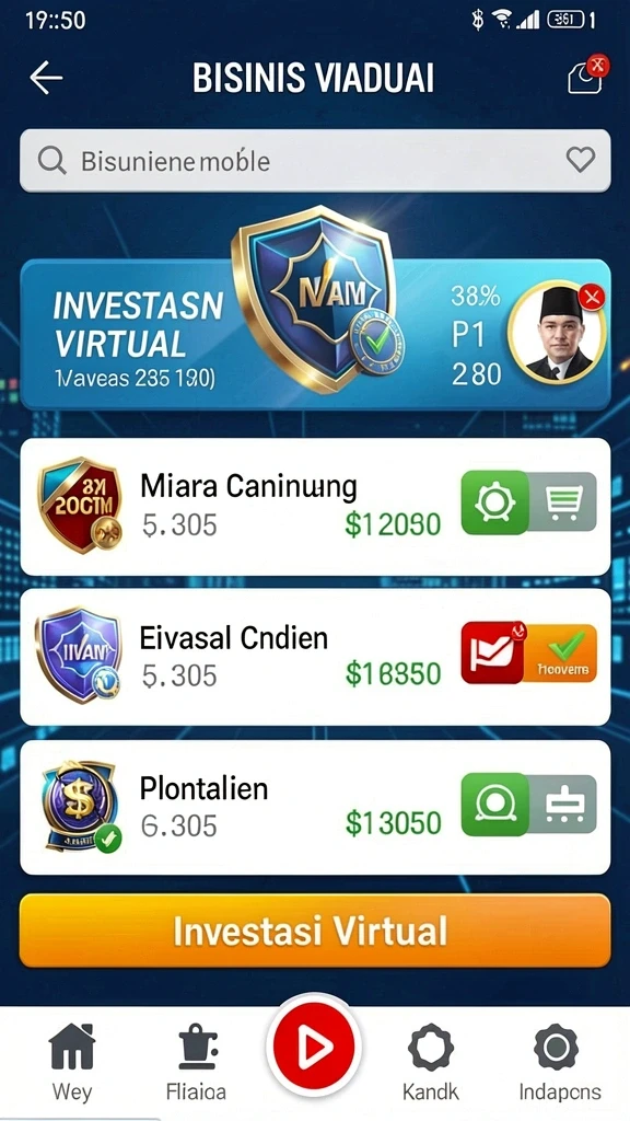 Screenshot menunjukkan berbagai hadiah menarik di dalam game.