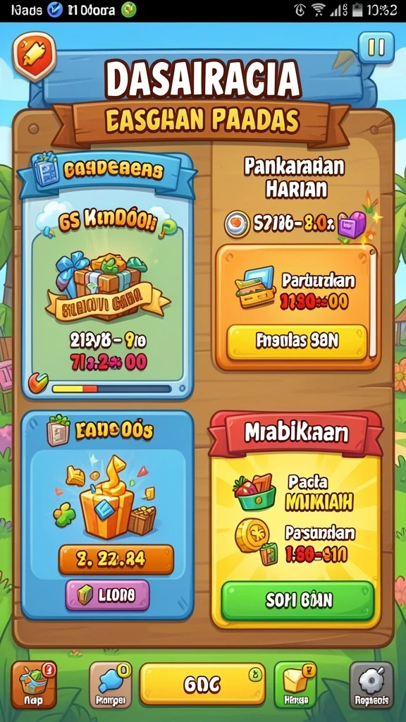 Menu interaksi sosial yang memungkinkan teman bermain bersama.