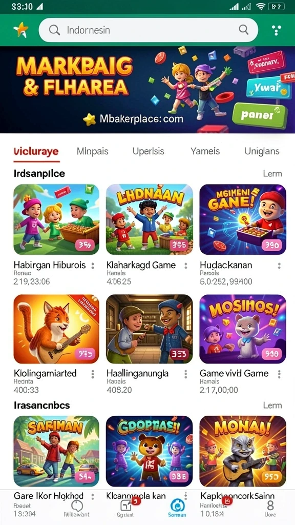Tampilan grafis yang memukau dan warna cerah.