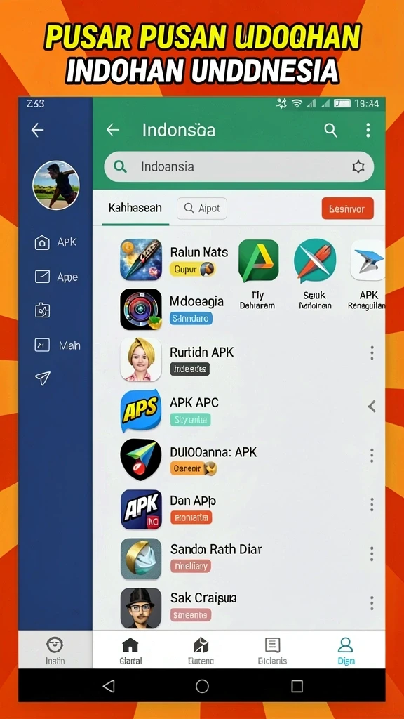 Tampilan antarmuka utama GOGORUMMY yang menarik.
