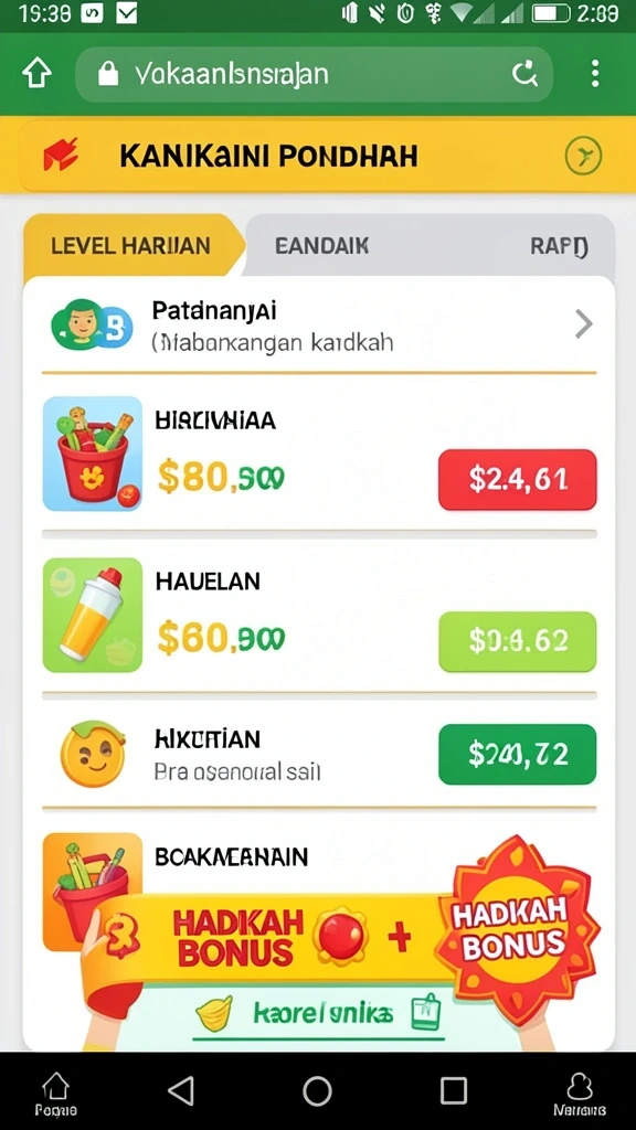 Sistem upgrade karakter yang menarik.