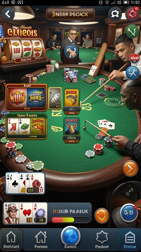Screenshot memperlihatkan gameplay saat bersaing dengan teman.