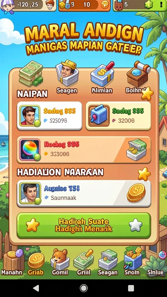 Tampilan awal game IDROK yang menarik.