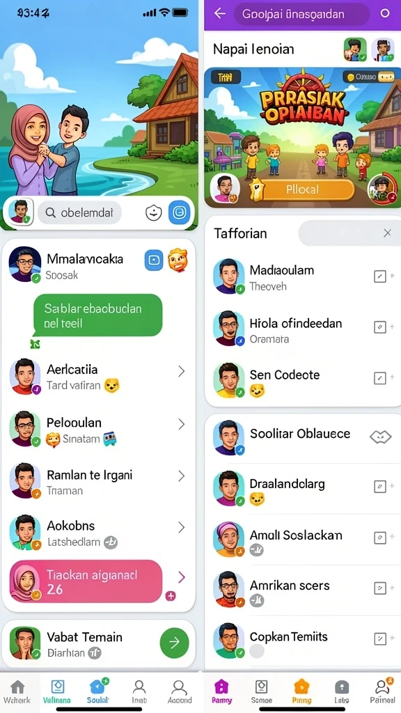 Menu tantangan harian untuk meningkatkan pengalaman bermain.