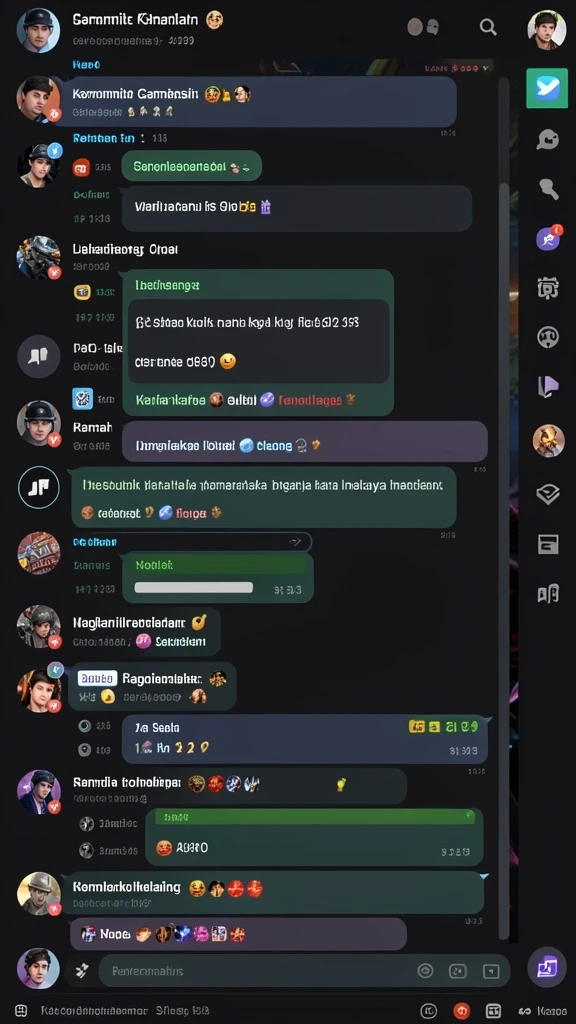 Screenshot menunjukkan pertarungan seru melawan monster.