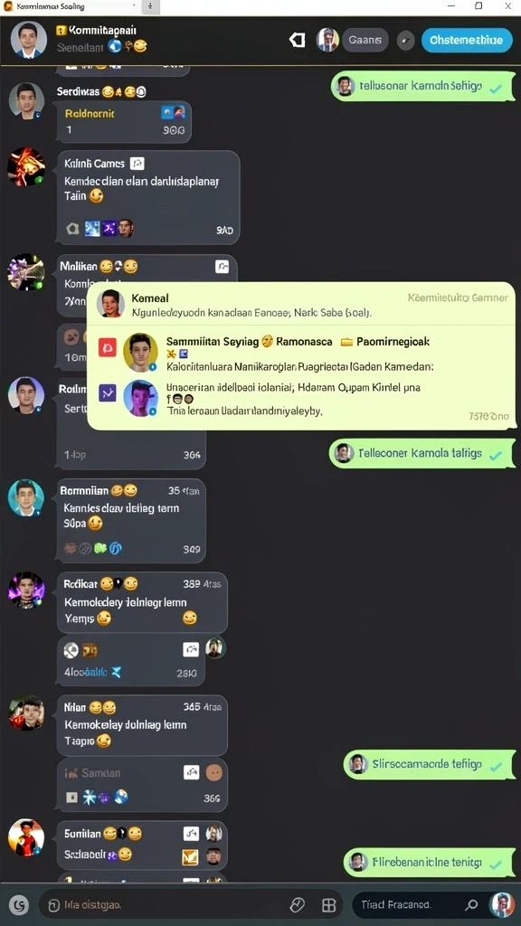Karakter game yang colorful dan unik.