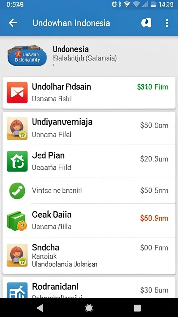 Tampilan antarmuka yang user-friendly dan intuitif.
