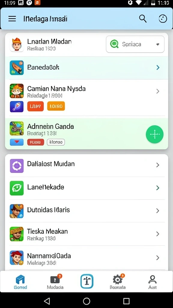 Screenshot 2: Fitur sosial untuk berinteraksi dengan teman.