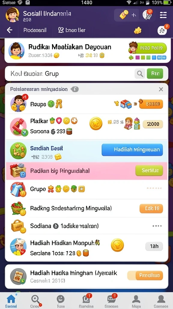 Gambaran grafis yang menakjubkan dari dunia permainan.