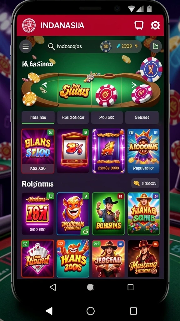 Tampilan menu utama SP666 yang menarik.