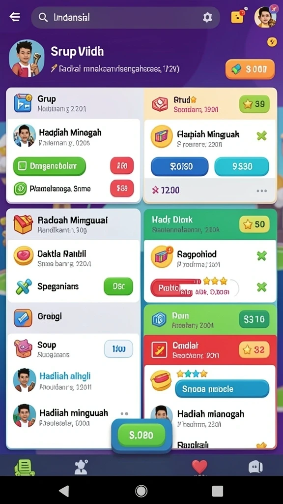 Tampilan antarmuka yang user-friendly dan menarik.