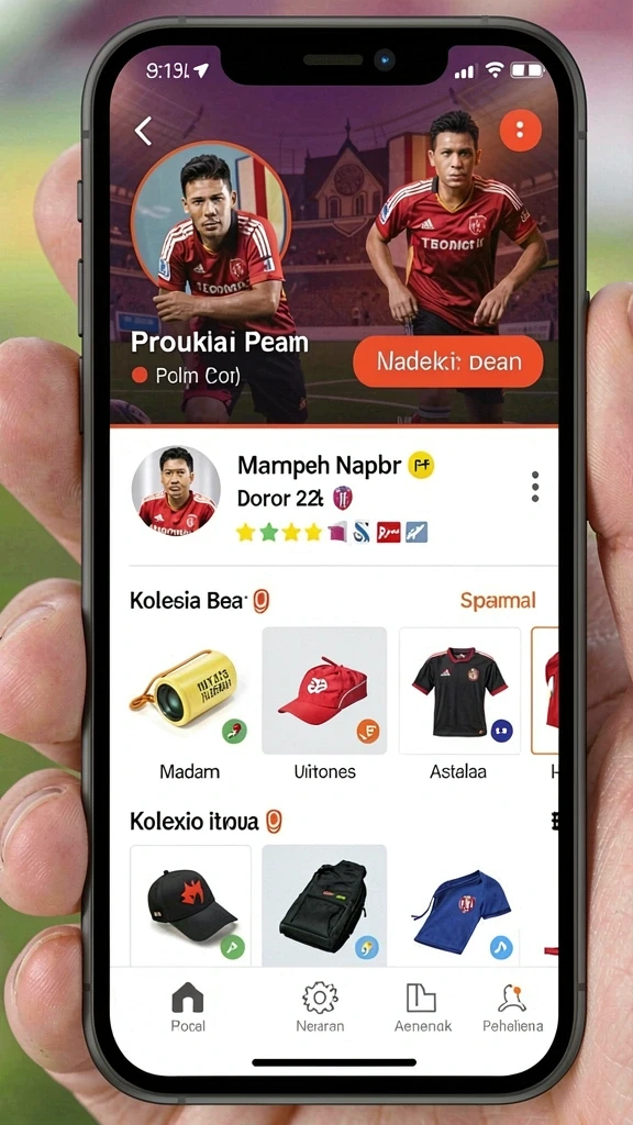 Tampilan utama V87 yang menarik dan interaktif.