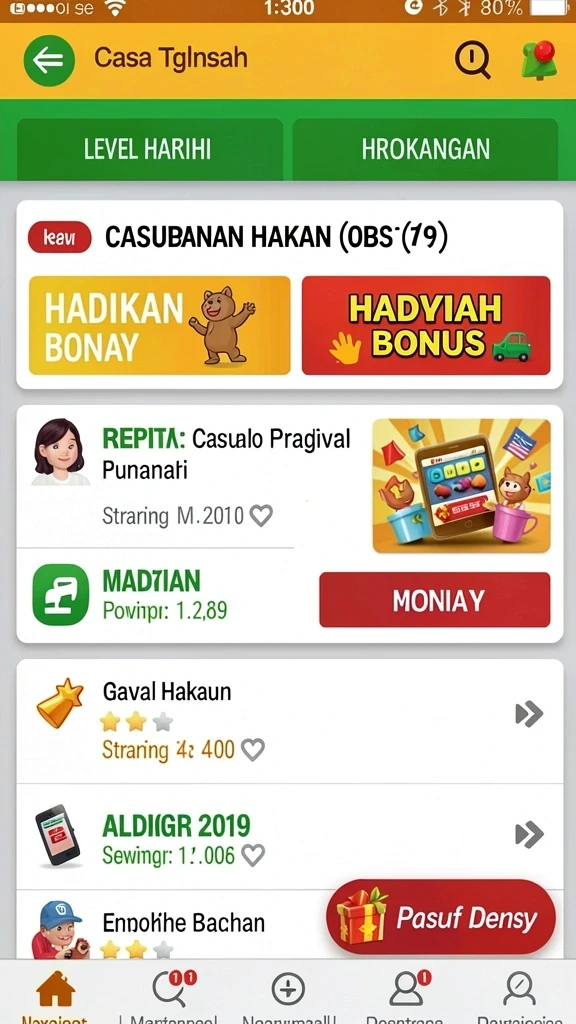 Visual grafis yang memukau dan detail.