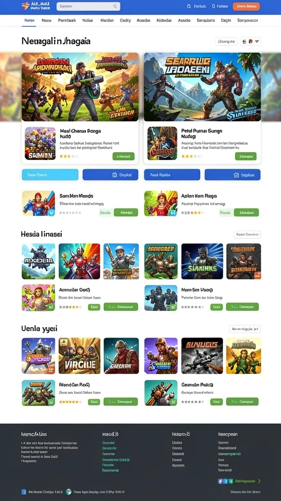Tampilan awal game yang menarik perhatian.